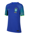Nike Brasilien Trikot Away WM 2022 Kids Blau F433 - blau