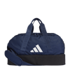 adidas Tiro League Duffel Bag Gr. S Blau Weiss - dunkelblau