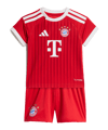 adidas FC Bayern München Trikot Set Home 2026/2027 Kids Rot - rot