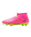 Nike Jr Air Zoom Mercurial Superfly IX Academy FG/MG Luminous Kids Pink Gelb F605 - rosa