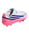 adidas F50 Hyperfast Club Hook and Loop FG/MG Kinder Weiß - weiss
