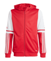 adidas Squadra 25 Kapuzenjacke Kids Rot