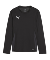PUMA teamGOAL Trikot Langarm Kids Schwarz Weiss F03