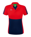 Erima Six Wings Poloshirt Damen Blau Rot