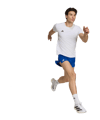 adidas Adizero E Laufshort Blau - blau