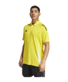 adidas Tiro 24 Competition Poloshirt Grau Weiss - gelb
