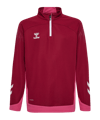 Hummel hmlLEAD HalfZip Sweatshirt Kids Rot F3584