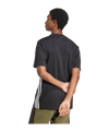 adidas 3 Stripes T-Shirt Schwarz - schwarz