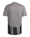 adidas Striped 24 Trikot Grau Schwarz - mehrfarbig