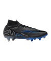 Nike Air Zoom Mercurial Superfly IX Elite SG-Pro AC Schwarz Silber Blau F040 - schwarz