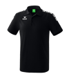 Erima Essential 5-C Poloshirt Schwarz Weiss - schwarz