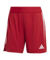 adidas Tiro 23 Short Low Damen Rot Weiss