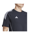 adidas Tiro 24 T-Shirt Schwarz Weiss Tall Größe - schwarz