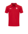 JAKO Power Poloshirt Rot Weiss F100