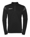 Uhlsport Squad 27 HalfZip Sweatshirt Kids Schwarz Grau F11 - schwarz