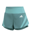 adidas Adizero Archive Short Damen Grün - gruen