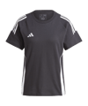 adidas Tiro 24 T-Shirt Damen Schwarz Weiss