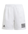 adidas Club 3 Stripes Short Kids Weiss Schwarz - weiss