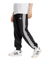 adidas Essentials 3 Stripes Jogginghose Damen Schwarz - schwarz