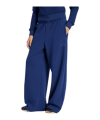 adidas Soft Lux Straight Leg Hose Damen Blau - blau