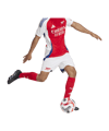adidas FC Arsenal London Short Home 2024/2025 Weiss - weiss