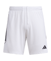 adidas Tiro 23 Short Weiss Schwarz