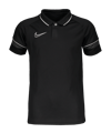Nike Academy 21 Poloshirt Kids Schwarz Weiss F014
