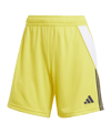 adidas Tiro 24 Short Damen Gelb Schwarz