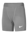 Nike Pro Strike Short Damen Grau Schwarz F052 - grau
