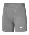Nike Pro Strike Short Damen Grau Schwarz F052