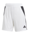 adidas Tiro 24 Short Damen Weiss Schwarz