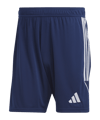 adidas Tiro 23 Short Dunkelblau Weiss