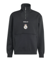 adidas Real Madrid Zip Top Schwarz - schwarz