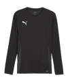 PUMA teamGOAL Trikot Langarm Schwarz Weiss F03 - schwarz