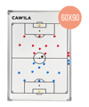 Cawila Taktiktafel Fussball inkl. Tasche| Size: 60 x 90 cm Weiss - weiss