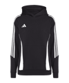 adidas Tiro 24 Hoody Kids Schwarz Weiss