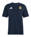 adidas Real Madrid Tiro Travel T-Shirt Blau - blau
