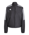 adidas Tiro Woven Jacke Damen Schwarz - schwarz