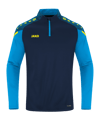 JAKO Performance Ziptop Sweatshirt Blau F908