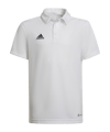 adidas Entrada 22 Poloshirt Kids Weiss - weiss