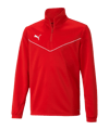 PUMA teamRISE HalfZip Sweatshirt Kids Rot F01