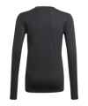 adidas Team Base Top langarm Kids Schwarz - schwarz