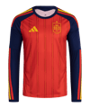 adidas Spanien Trikot Langarm Home WM 2026 Rot - rot