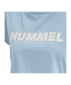 Hummel hmlLEGACY Cropped T-Shirt Damen Blau F7165 - blau
