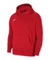 Nike Park 20 Fleece Hoody Kids Rot Weiss F657
