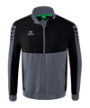 Erima SIX WINGS Präsentationsjacke Grau Schwarz - grau