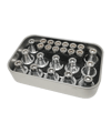 GRPSTAR Type X Studs Alu Höhe verstellbar 15mm 13mm 11mm - silber