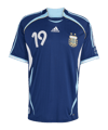 adidas AFA Argentinien Messi Trikot Away 2006 Blau - blau