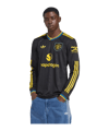 adidas Manchester United Trikot langarm 3rd 2025/2026 Schwarz - schwarz