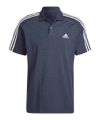 adidas Essentials 3-Stripes Poloshirt Blau - blau